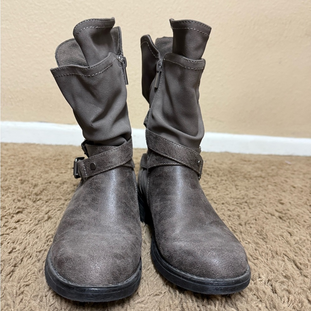 Torrid Gray Moto Boots